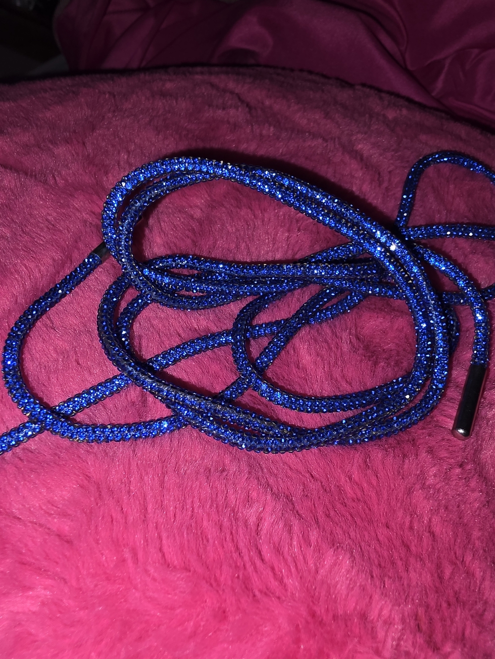 Sparkle Rope Necklace - Blue